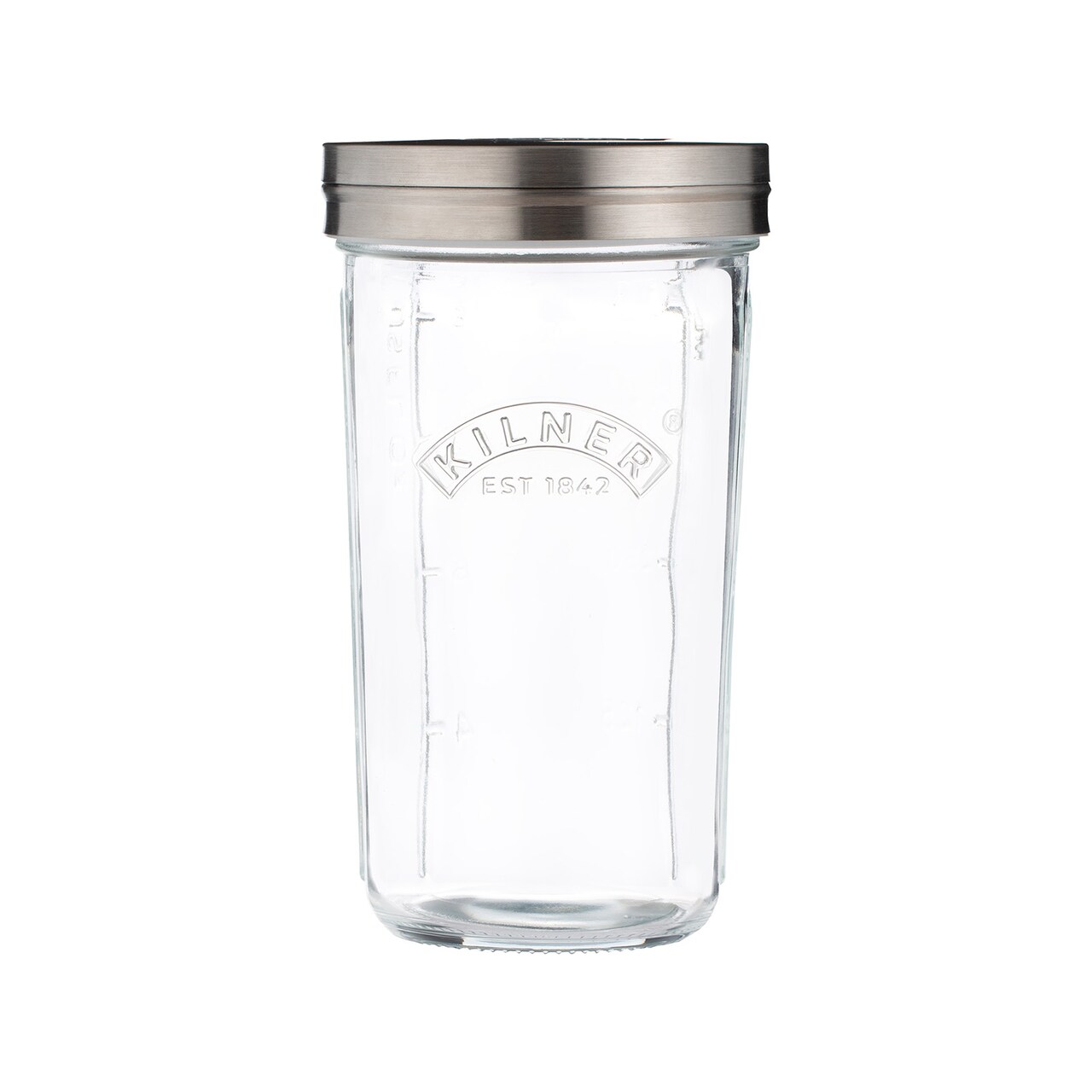 Kilner Sifter Jar Set, 0.5L Glass Baking Shaker with Mesh Lid and Cap
